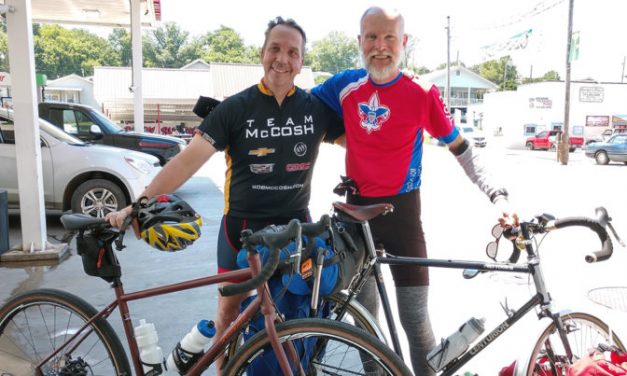 Scout volunteer raises money for campers by cycling across the country
