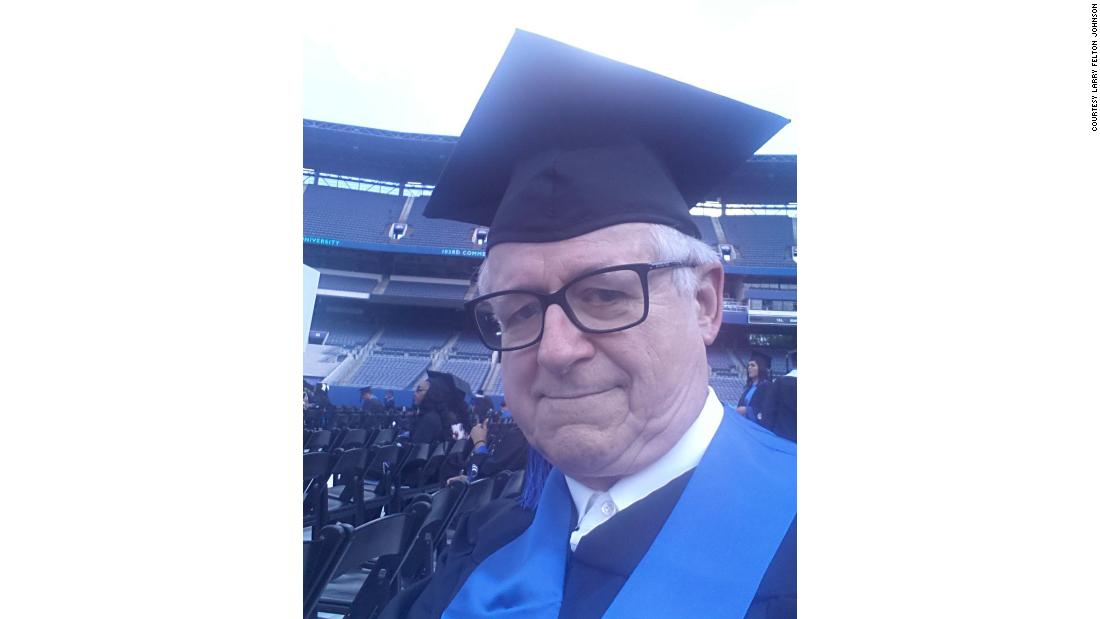 He wanted to graduate from college before he was 100. He just did it at 66