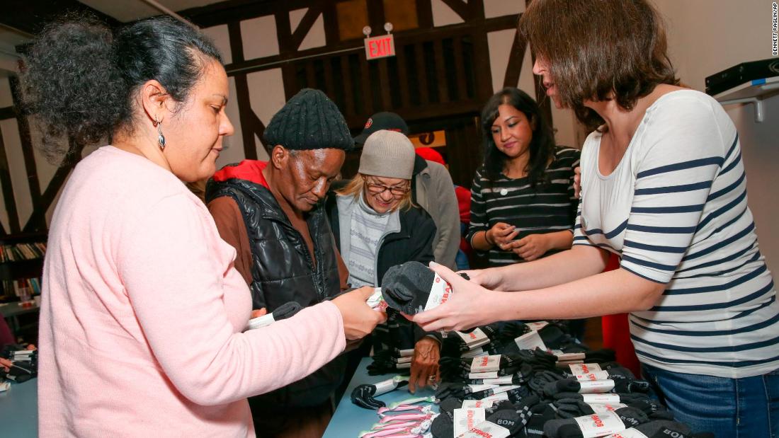 They wanted to give the homeless socks. So they started this company