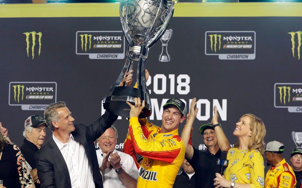 Joey Logano spoils Big Three party to win NASCAR title