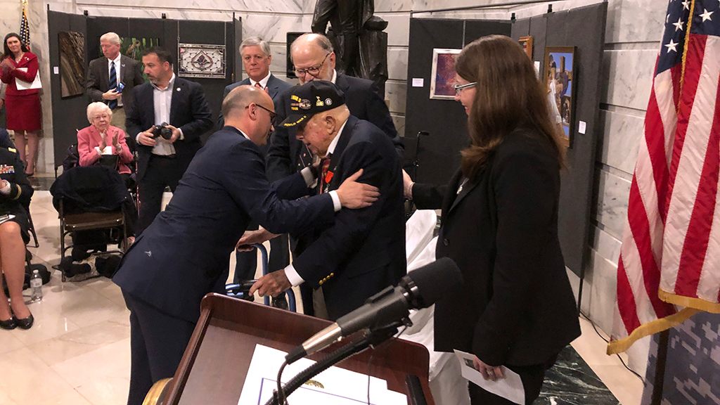 US veteran, 100, who showed immense bravery in WWII awarded top French honor