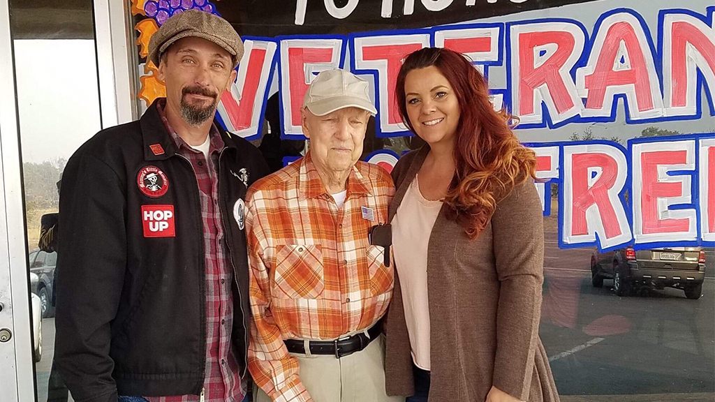 World War II veteran ‘adopted’ by California couple after wildfires displace him